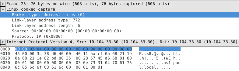 Linux cooked capture
