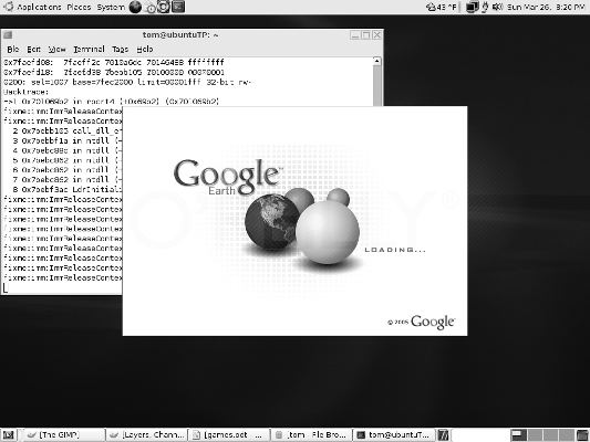 Ubuntu Hacks. Google Earth запускается с помощью Wine