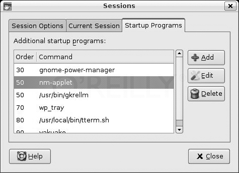 Диалоговое окно NetworkManager