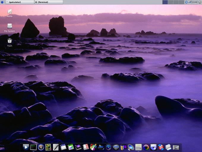 Рабочий стол Dreamlinux после настройки