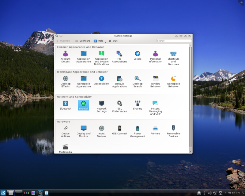 настройки KDE