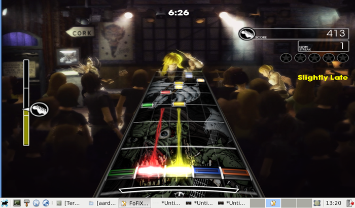 Игры для Linux: Игры для Linux: Frets on Fire