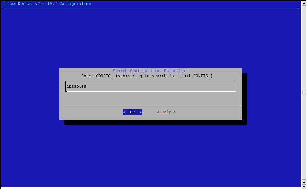 Search for configuration parameter