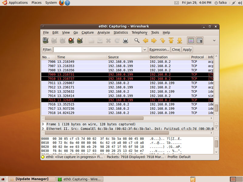 Анализатор сетевого протокола Wireshark, рис.16