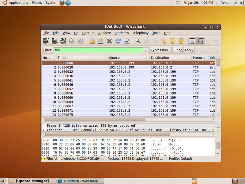 Анализатор сетевого протокола Wireshark, рис.22