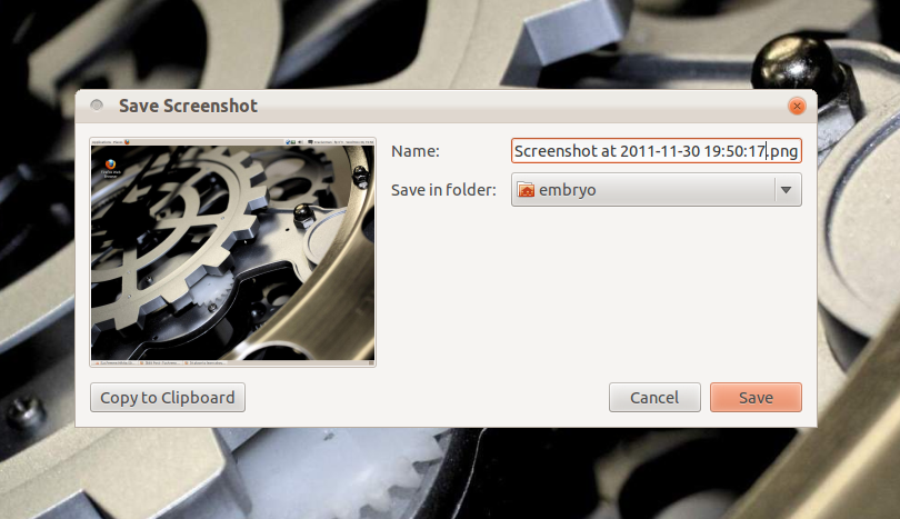 GNOME Screenshot