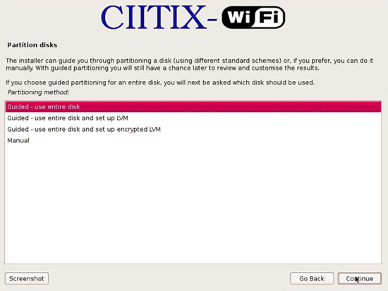 Аутентификация radius для WiFi. Разметка диска