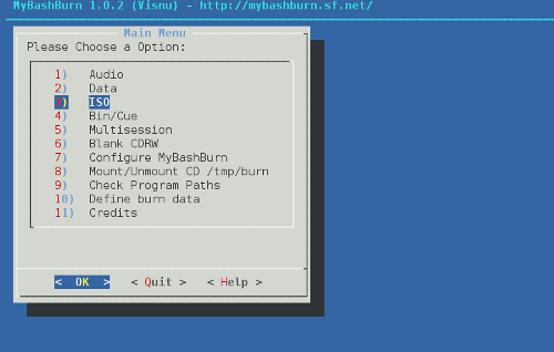 общий вид xfburn