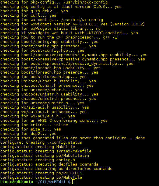 configure