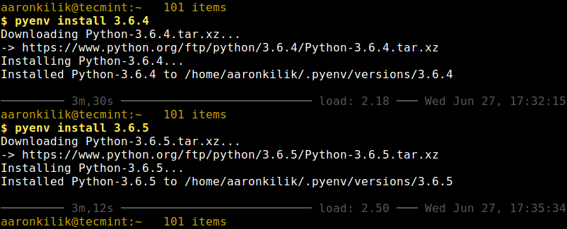 установка нескольких версий Python