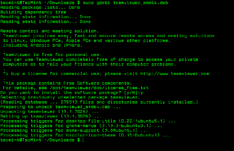 Установка локального пакета в Ubuntu с помощью Gdebi