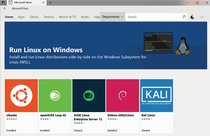 Подсистема Windows для Linux